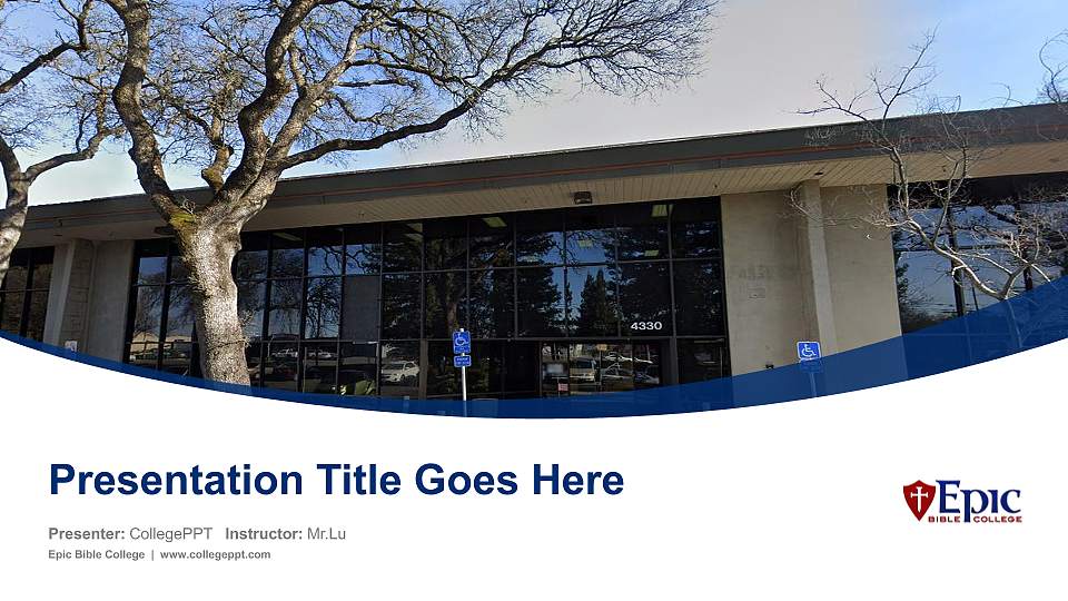 Epic Bible College Course/Courseware Creation PPT Template16:9 ratio PPT effect preview image