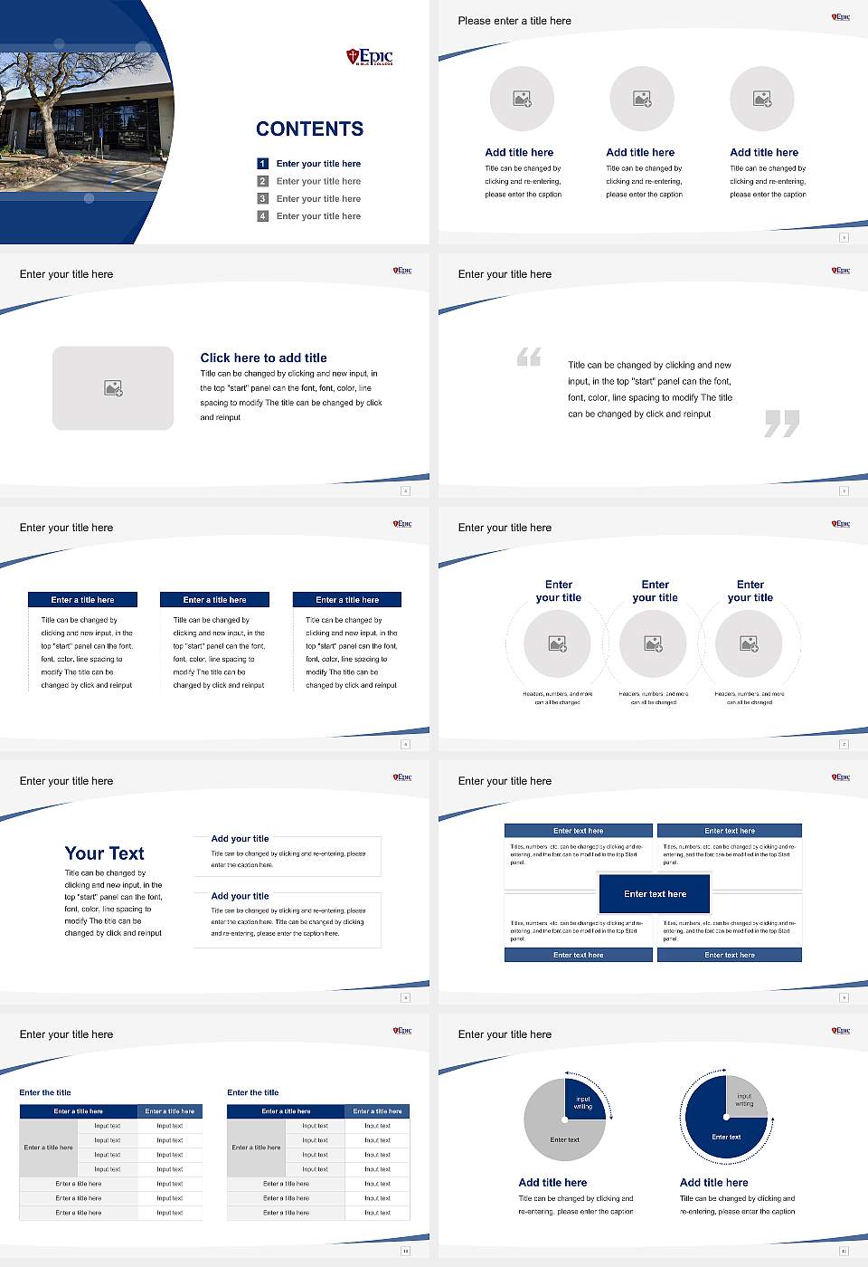Epic Bible College Course/Courseware Creation PPT Template16:9 ratio PPT effect preview image2