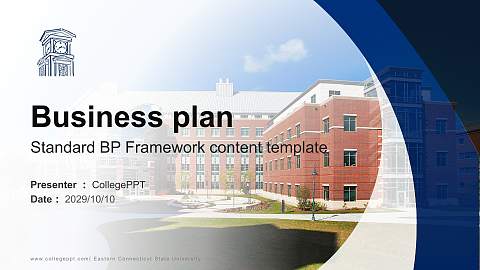 Eastern Connecticut State University Competition/Entrepreneurship Contest PPT Template
