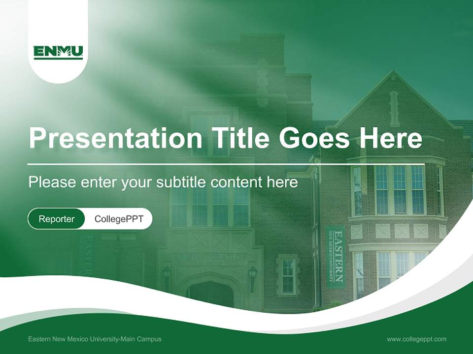 Eastern New Mexico University-Main Campus Lecture Sharing and Networking Event PPT Template4:3 ratio PPT effect preview image4