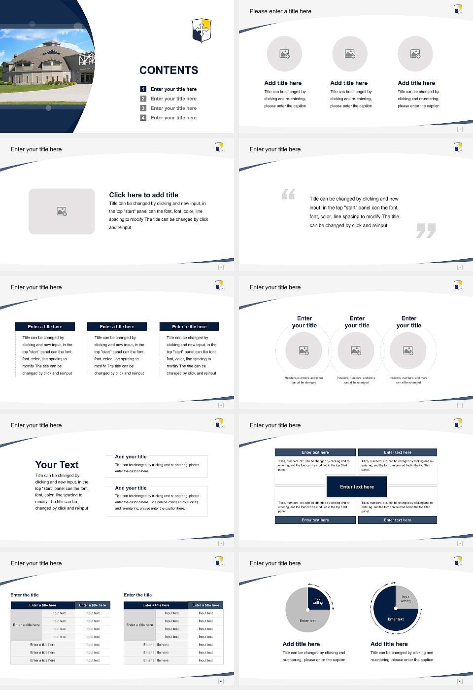 Ecclesia College Course/Courseware Creation PPT Template16:9 ratio PPT effect preview image2
