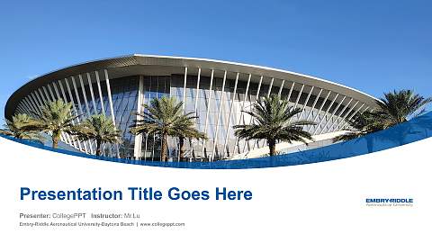 Embry-Riddle Aeronautical University-Daytona Beach Course/Courseware Creation PPT Template