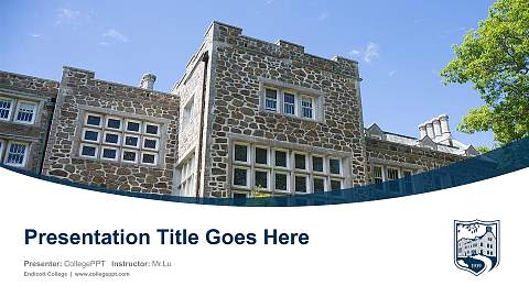 Endicott College Course/Courseware Creation PPT Template