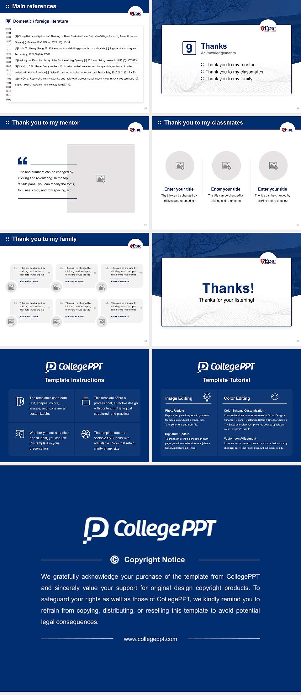 Epic Bible College Graduation Thesis Defense PPT Template4:3 ratio PPT effect preview image7