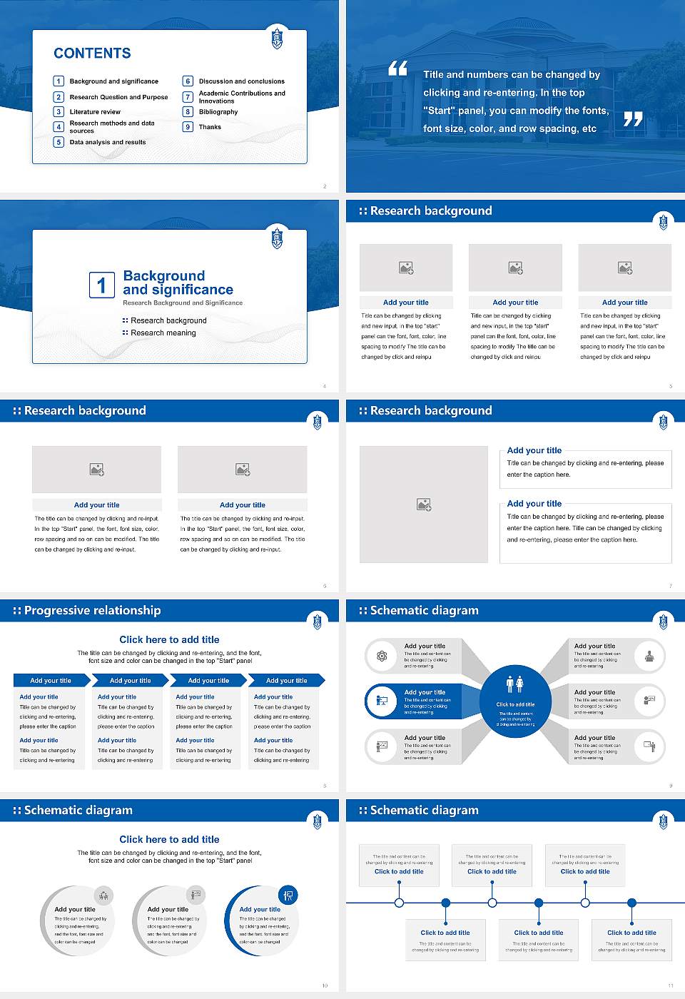 Faulkner University Graduation Thesis Defense PPT Template16:9 ratio PPT effect preview image2