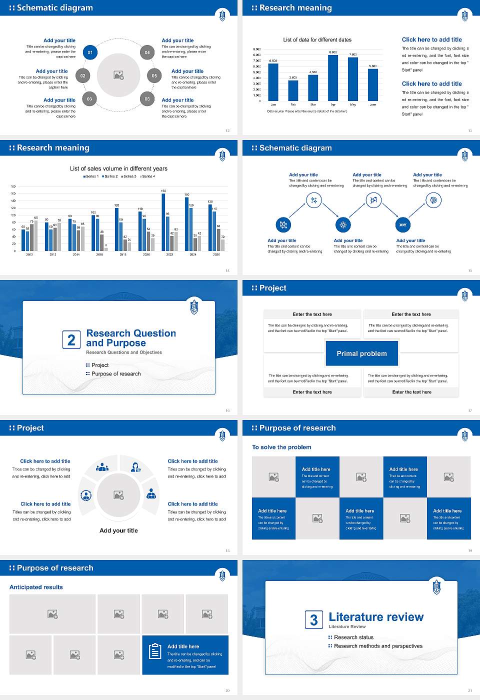 Faulkner University Graduation Thesis Defense PPT Template16:9 ratio PPT effect preview image3