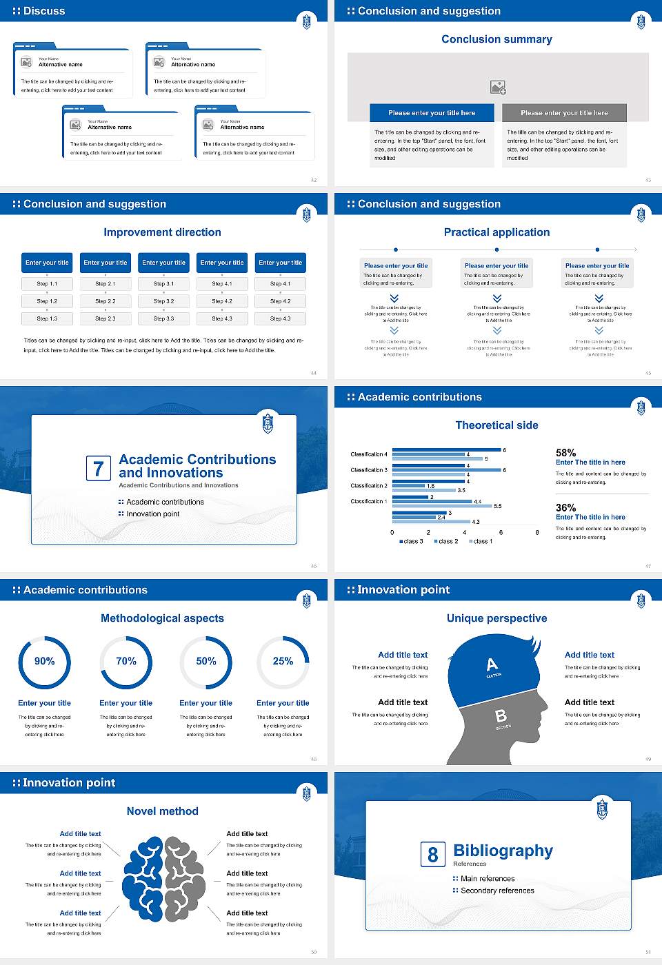 Faulkner University Graduation Thesis Defense PPT Template16:9 ratio PPT effect preview image6