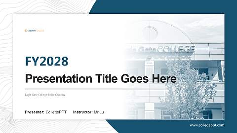 Eagle Gate College-Boise Campus Academic Presentation/Research Findings Report PPT Template