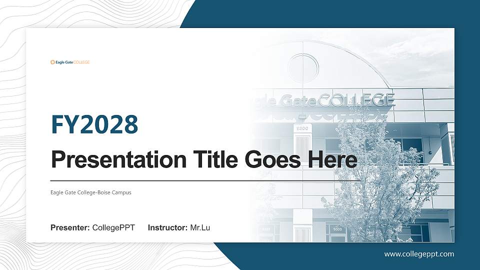 Eagle Gate College-Boise Campus Academic Presentation/Research Findings Report PPT Template16:9 ratio PPT effect preview image