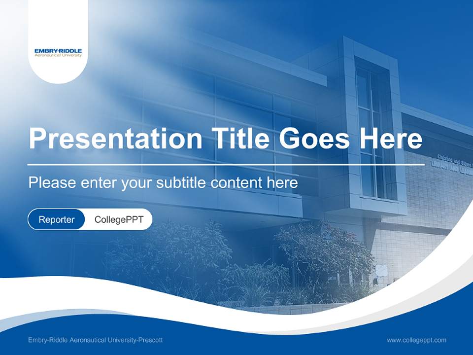 Embry-Riddle Aeronautical University-Prescott Lecture Sharing and Networking Event PPT Template4:3 ratio PPT effect preview image4