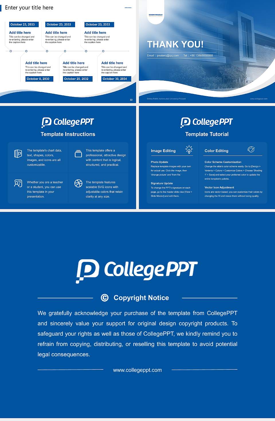 Embry-Riddle Aeronautical University-Prescott Lecture Sharing and Networking Event PPT Template4:3 ratio PPT effect preview image4