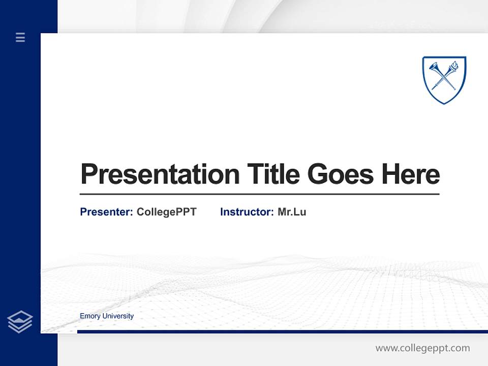Emory University Thesis Proposal/Graduation Defense PPT Template4:3 ratio PPT effect preview image5