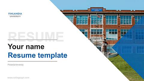 Finlandia University Resume PPT Template