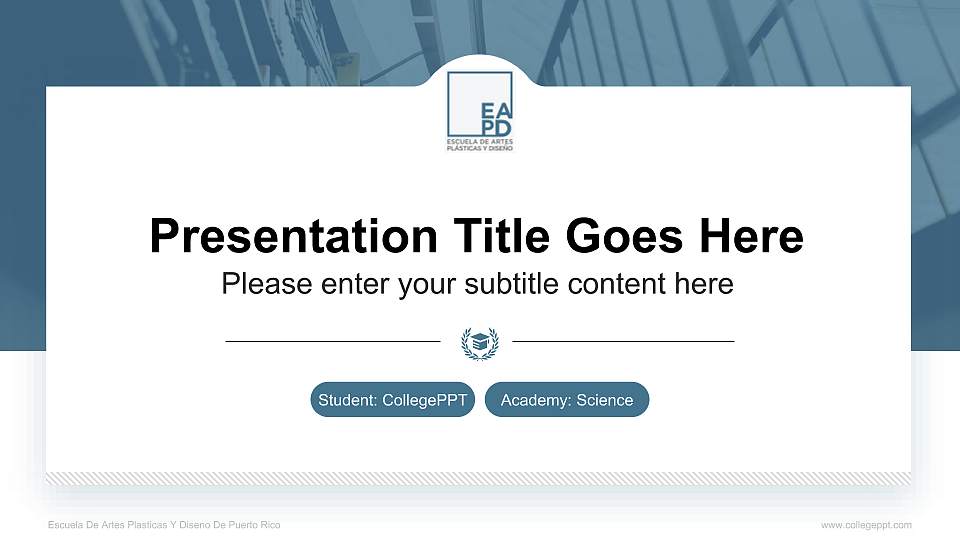 Escuela De Artes Plasticas Y Diseno De Puerto Rico National Scholarship Defense PPT Template16:9 ratio PPT effect preview image