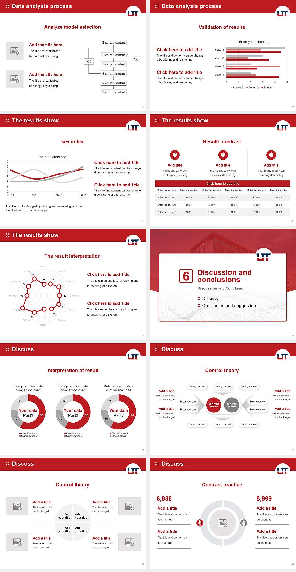 Utah Tech University Graduation Thesis Defense PPT Template4:3 ratio PPT effect preview image5