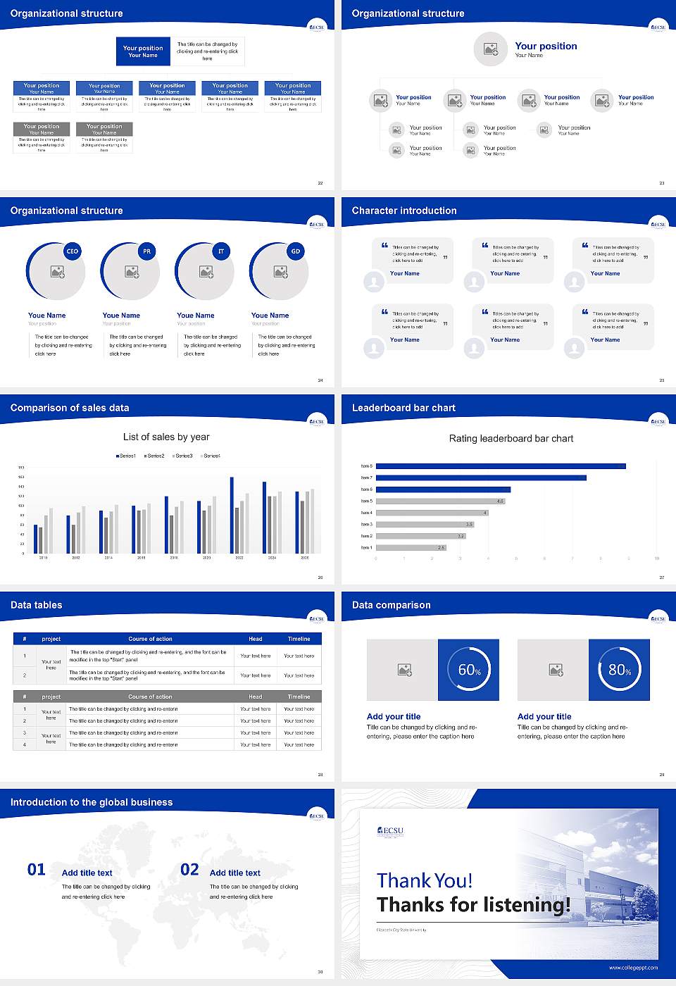 Elizabeth City State University Academic Presentation/Research Findings Report PPT Template16:9 ratio PPT effect preview image4