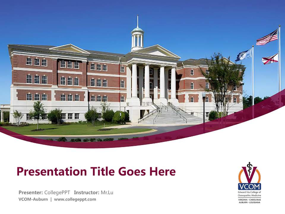 VCOM-Auburn Course/Courseware Creation PPT Template4:3 ratio PPT effect preview image5