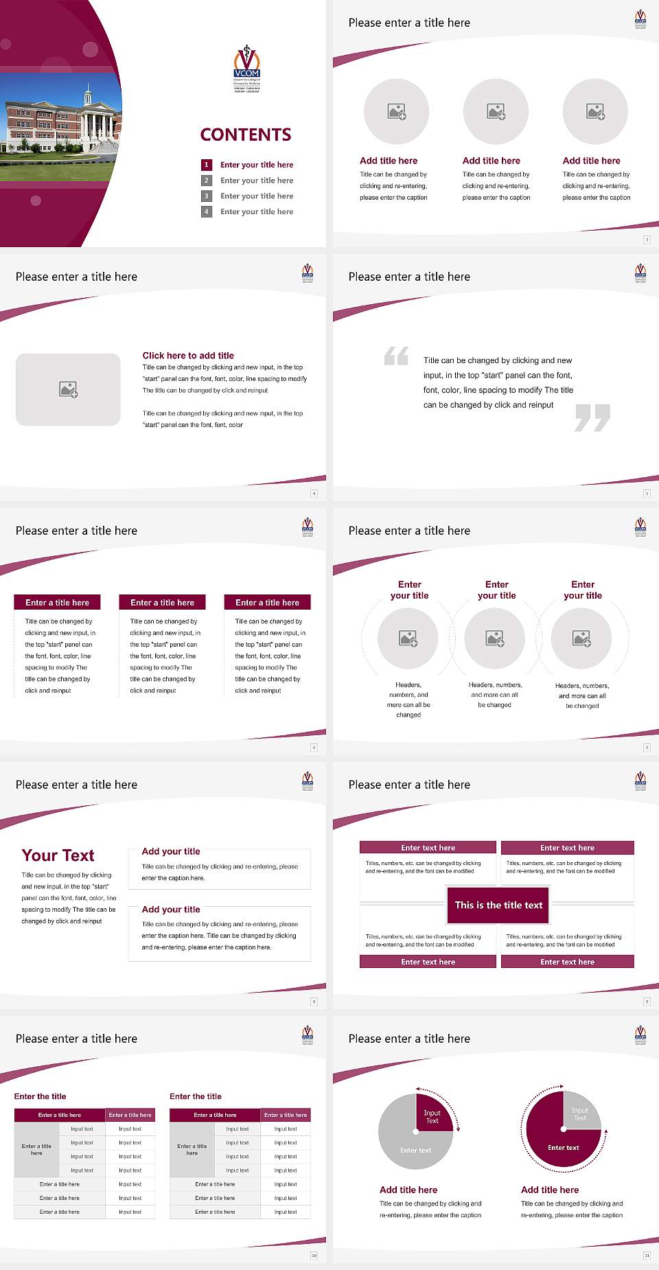 VCOM-Auburn Course/Courseware Creation PPT Template4:3 ratio PPT effect preview image2