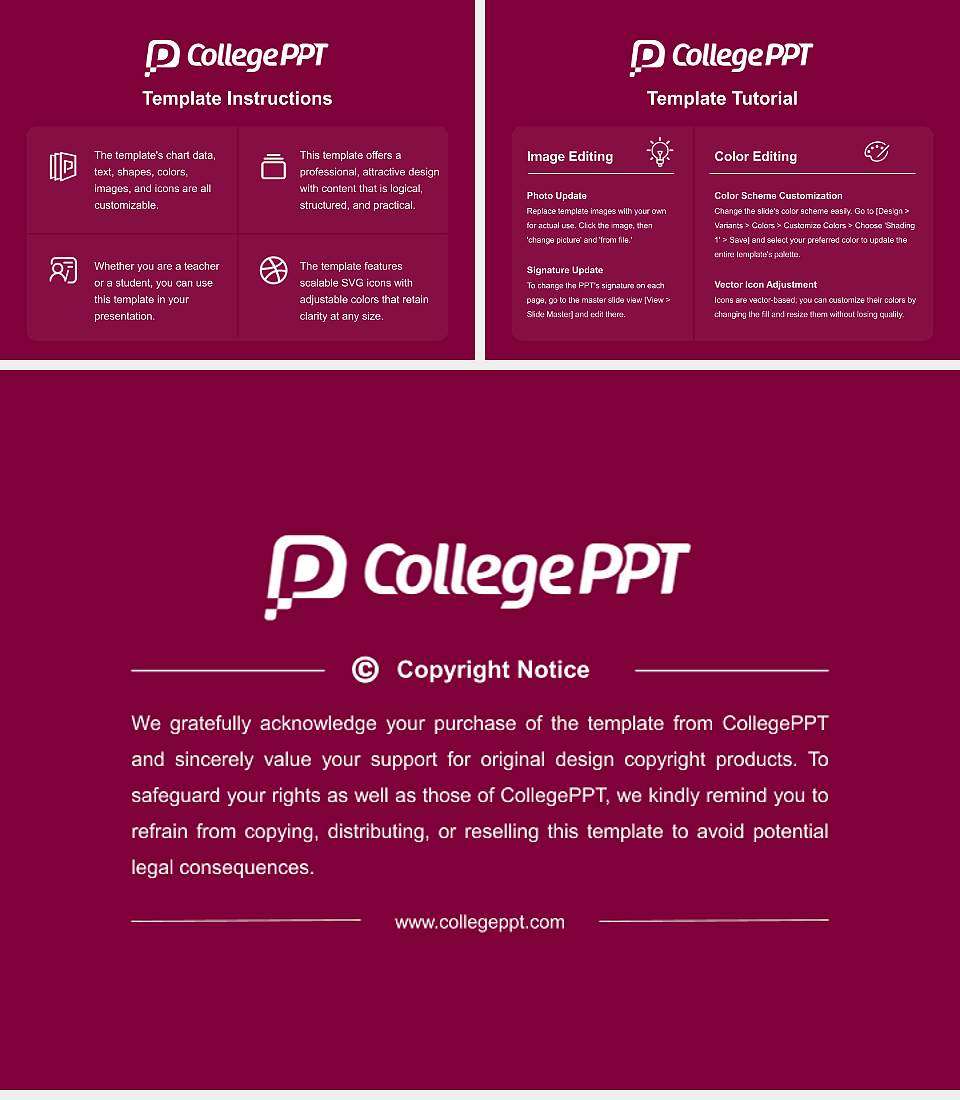 VCOM-Auburn Course/Courseware Creation PPT Template4:3 ratio PPT effect preview image5
