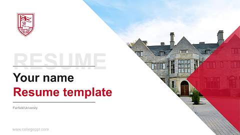 Fairfield University Resume PPT Template