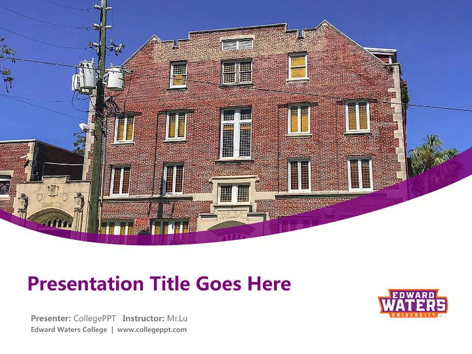 Edward Waters College Course/Courseware Creation PPT Template4:3 ratio PPT effect preview image5