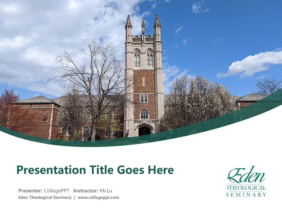 Eden Theological Seminary Course/Courseware Creation PPT Template4:3 ratio PPT effect preview image5