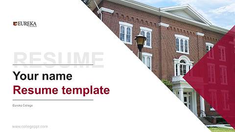 Eureka College Resume PPT Template