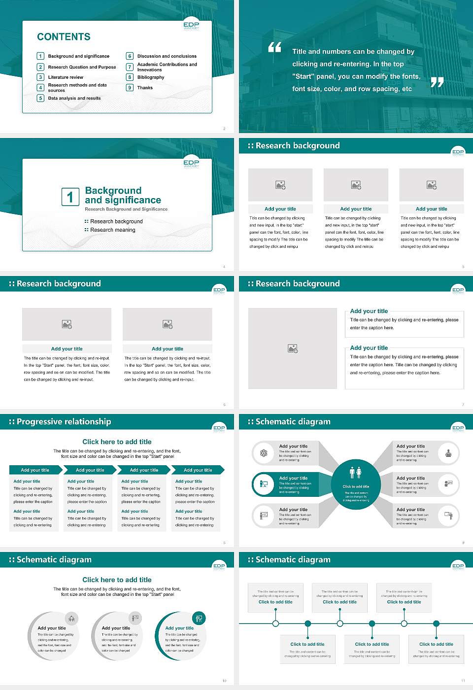 Edp University of Puerto Rico Inc-San Juan Graduation Thesis Defense PPT Template16:9 ratio PPT effect preview image2