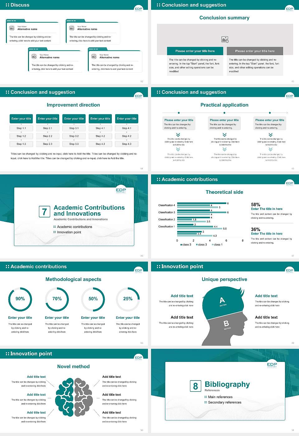 Edp University of Puerto Rico Inc-San Juan Graduation Thesis Defense PPT Template16:9 ratio PPT effect preview image6