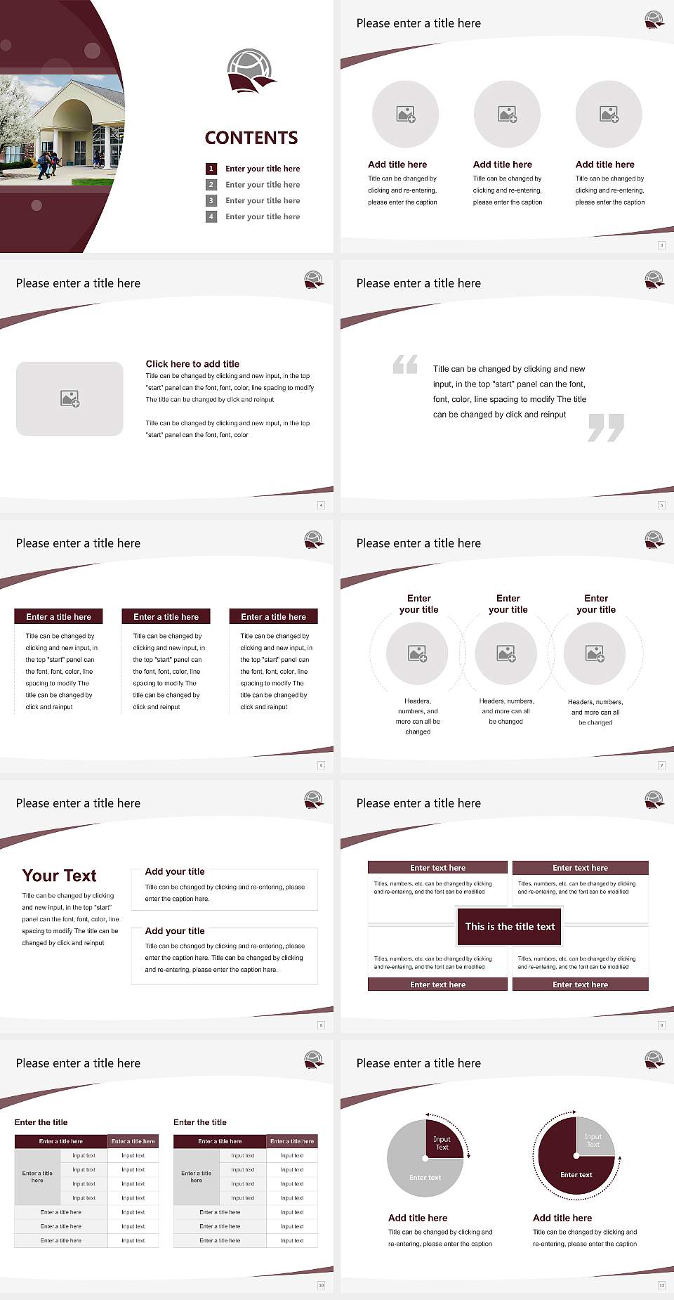 Faith Baptist Bible College and Theological Seminary Course/Courseware Creation PPT Template4:3 ratio PPT effect preview image2