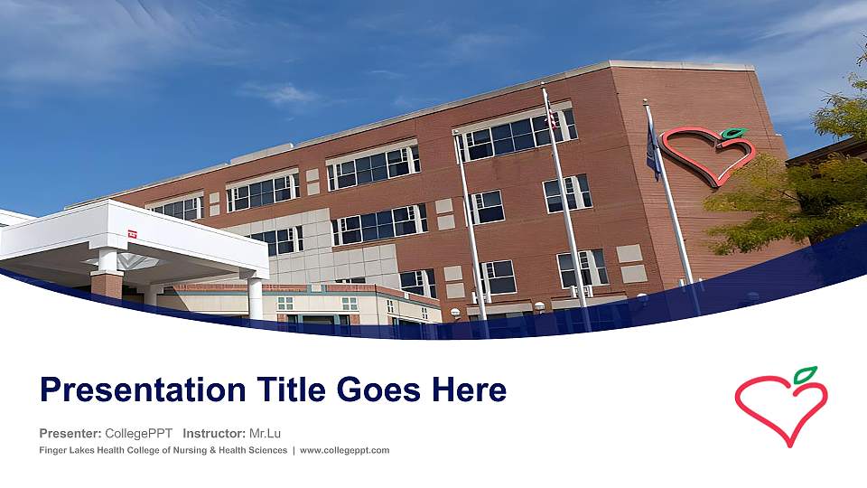 Finger Lakes Health College of Nursing & Health Sciences Course/Courseware Creation PPT Template16:9 ratio PPT effect preview image