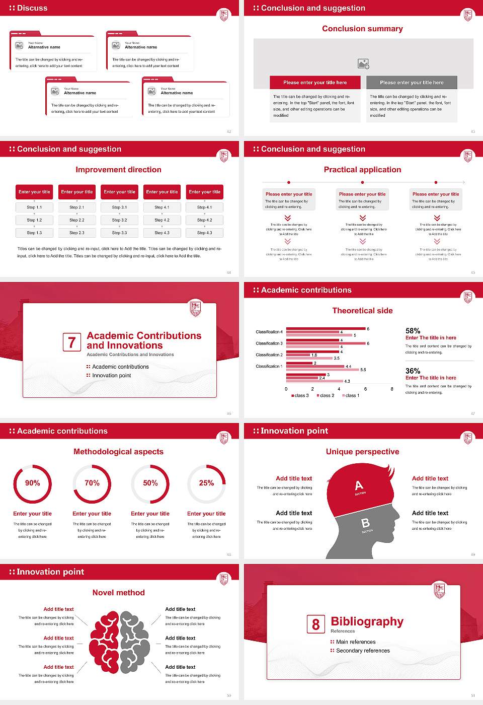 Fairfield University Graduation Thesis Defense PPT Template16:9 ratio PPT effect preview image6