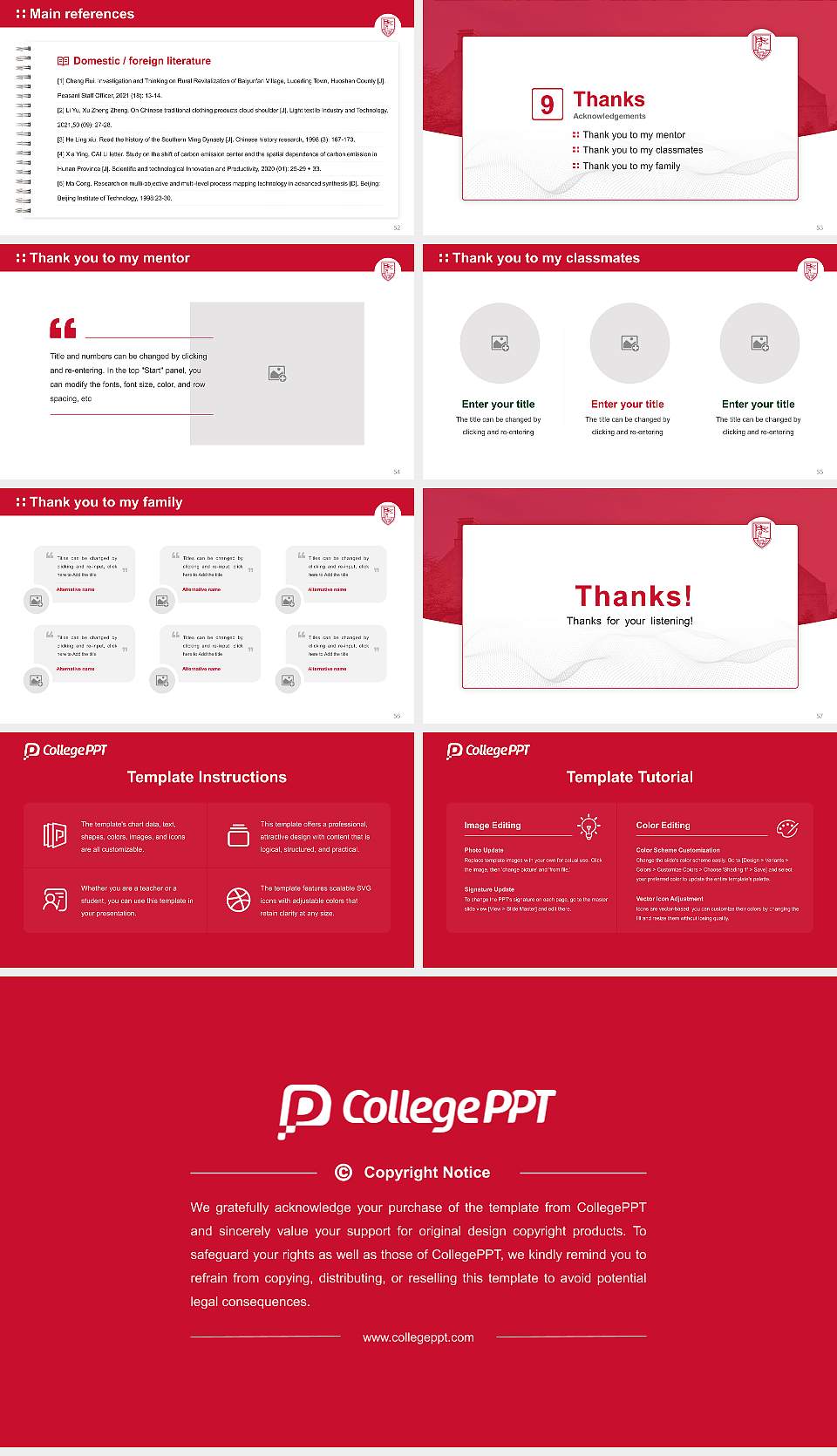 Fairfield University Graduation Thesis Defense PPT Template16:9 ratio PPT effect preview image7