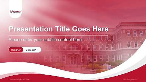 Eastern Washington University Lecture Sharing and Networking Event PPT Template