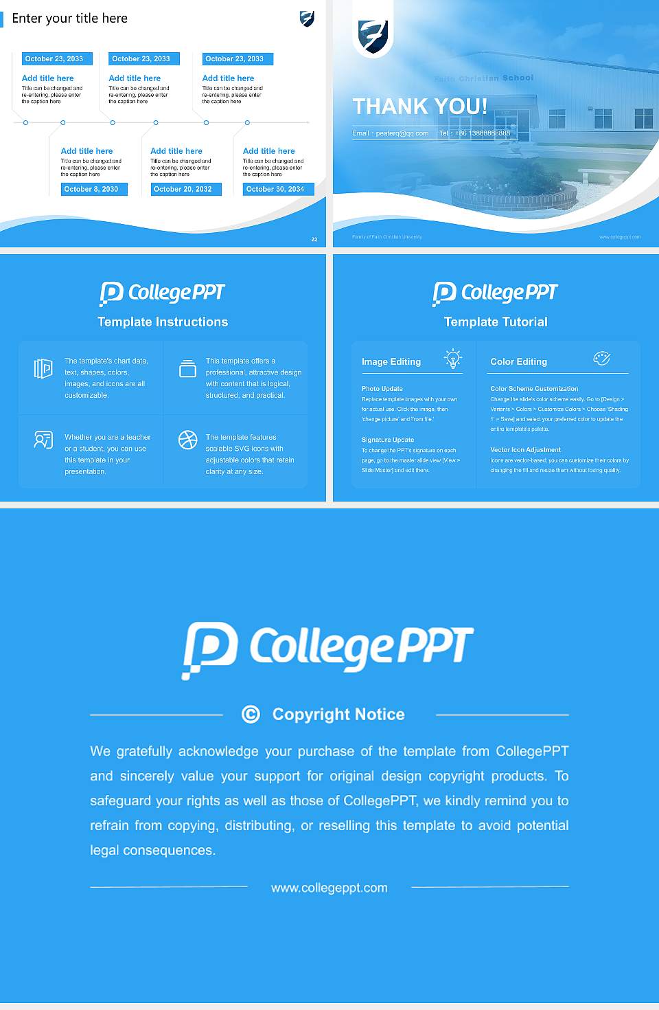 Family of Faith Christian University Lecture Sharing and Networking Event PPT Template4:3 ratio PPT effect preview image4