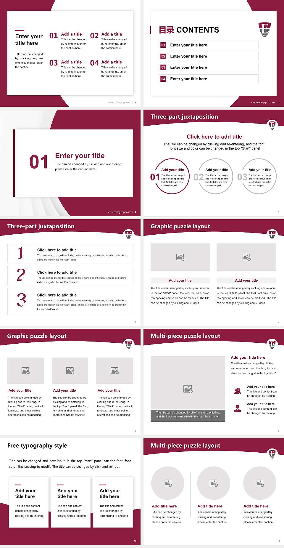 Eastern University Academic Presentation/Research Findings Report PPT Template4:3 ratio PPT effect preview image2