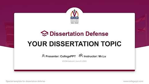 VCOM-Auburn Graduation Thesis Defense PPT Template