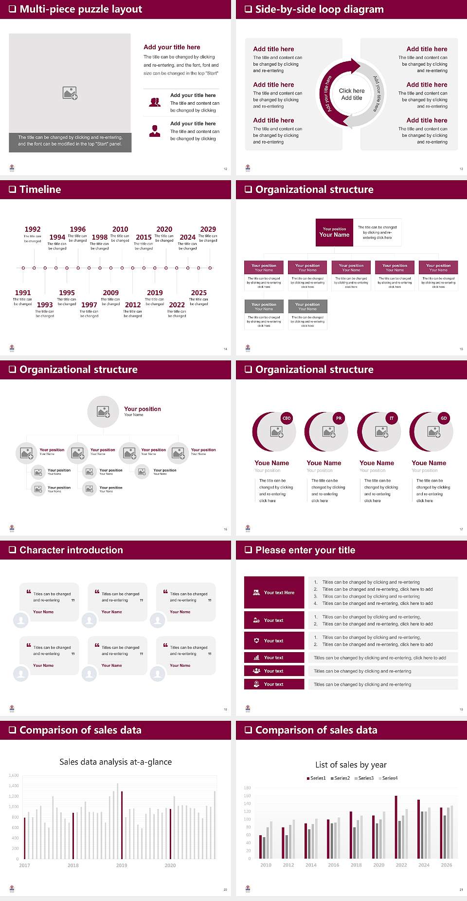 VCOM-Auburn General Purpose PPT Template4:3 ratio PPT effect preview image3