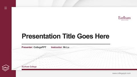 Earlham College Thesis Proposal/Graduation Defense PPT Template
