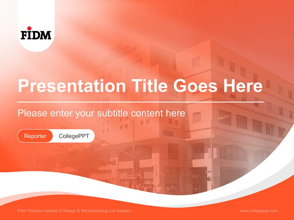 Fidm-Fashion Institute of Design & Merchandising-Los Angeles Lecture Sharing and Networking Event PPT Template4:3 ratio PPT effect preview image4