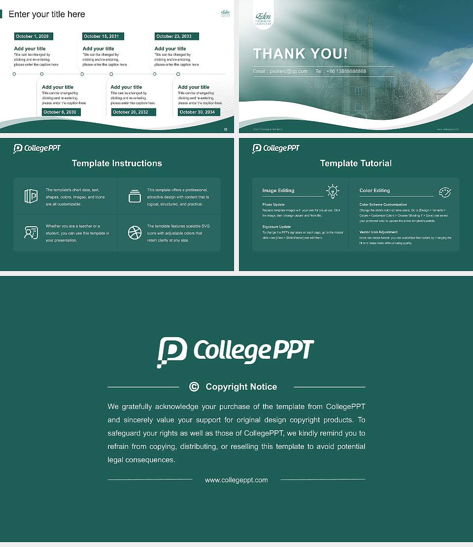 Eden Theological Seminary Lecture Sharing and Networking Event PPT Template16:9 ratio PPT effect preview image4
