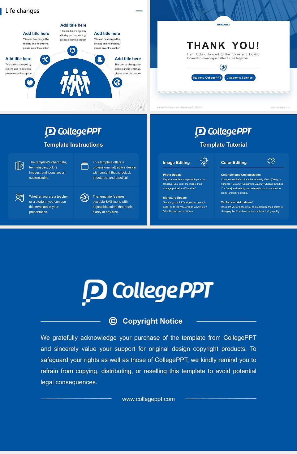 Embry-Riddle Aeronautical University-Worldwide National Scholarship Defense PPT Template4:3 ratio PPT effect preview image4