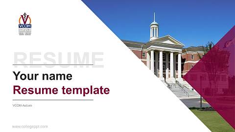 VCOM-Auburn Resume PPT Template