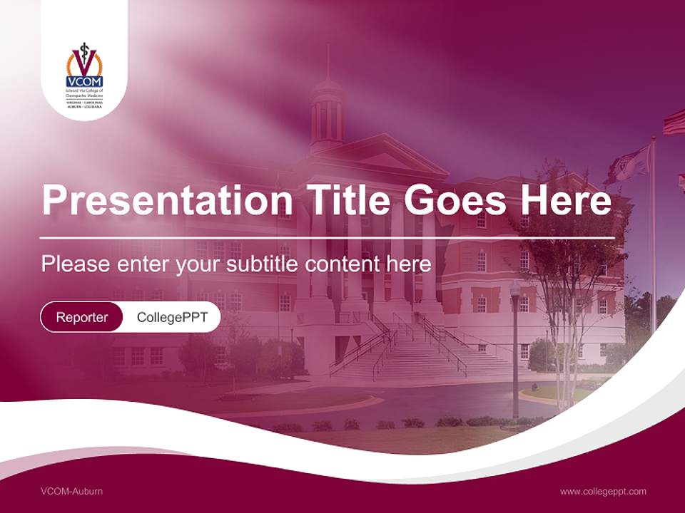 VCOM-Auburn Lecture Sharing and Networking Event PPT Template4:3 ratio PPT effect preview image4