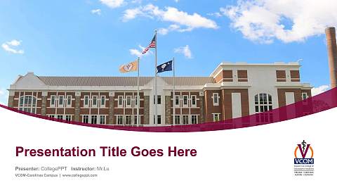 VCOM-Carolinas Campus Course/Courseware Creation PPT Template