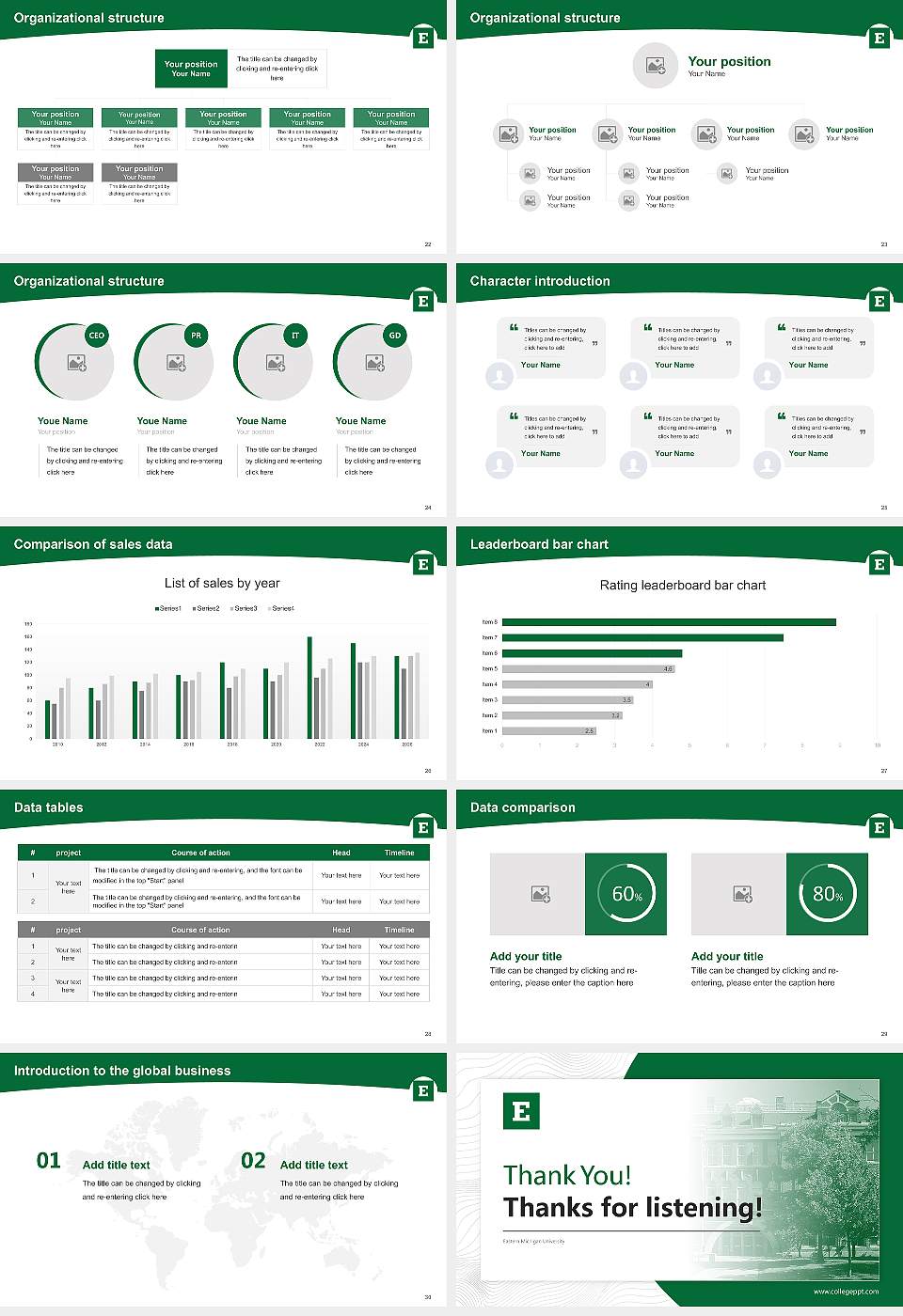 Eastern Michigan University Academic Presentation/Research Findings Report PPT Template16:9 ratio PPT effect preview image4