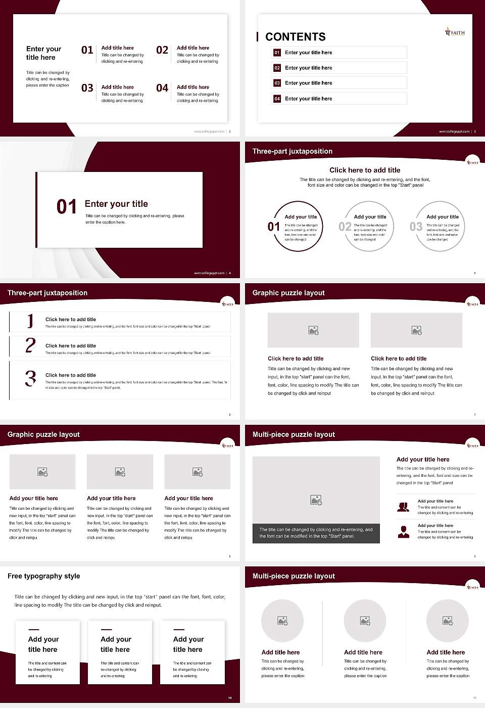 Faith Theological Seminary Academic Presentation/Research Findings Report PPT Template16:9 ratio PPT effect preview image2