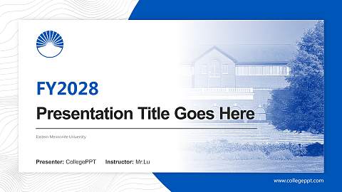 Eastern Mennonite University Academic Presentation/Research Findings Report PPT Template