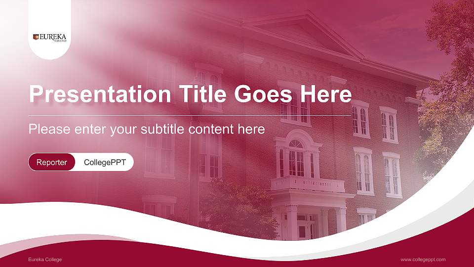Eureka College Lecture Sharing and Networking Event PPT Template16:9 ratio PPT effect preview image