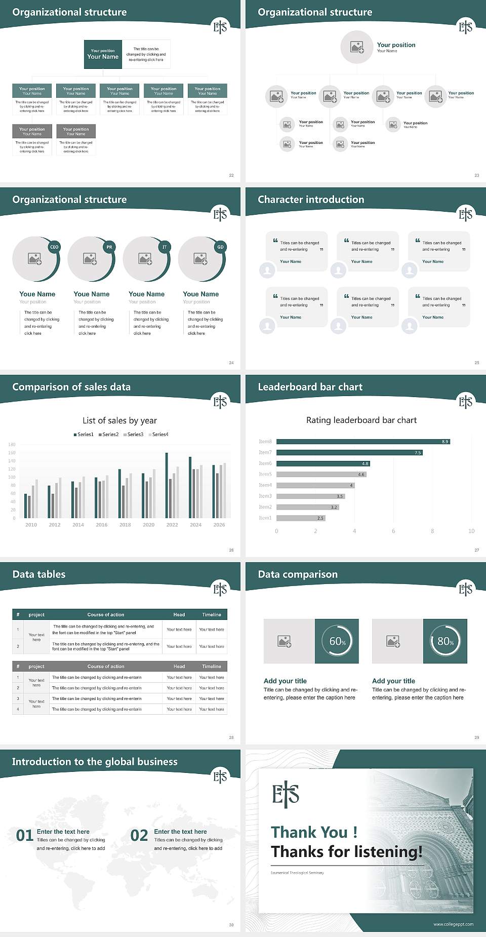 Ecumenical Theological Seminary Academic Presentation/Research Findings Report PPT Template4:3 ratio PPT effect preview image4